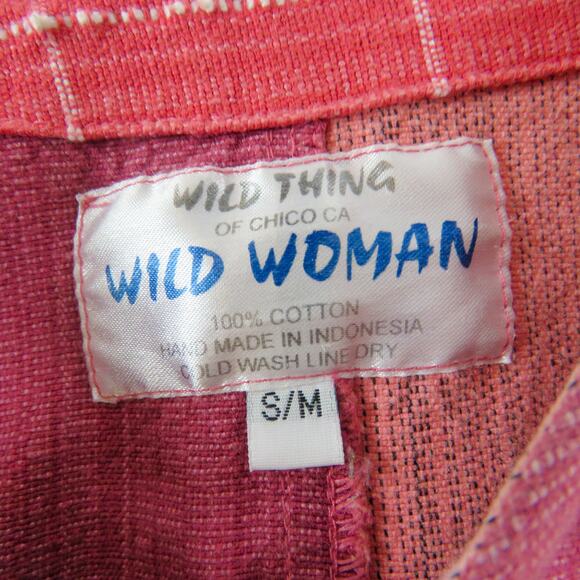 Wild Thing 1990s Vintage Pink Patchwork Multi-Print Jacket Small Medium - Picture 3 of 7